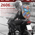 thumbnail image 2 of TFixol LED Illuminated Ironman Motorcycle Backpack with Customizable Lights for Festivals and Rides, 2 of 6