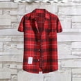 thumbnail image 2 of Breezora Men's Button Down Shirt Casual Short Sleeve Classic Lapel Collar Regular Fit Lightweight Summer Beach Vacation Tops XXXXL Size Pink, 2 of 3