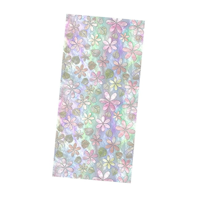 GUOOL Window Film Static Cling Decals Non Adhesive for Bathroom V