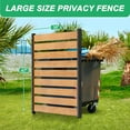 thumbnail image 6 of WYDK Air Conditioner Fence, 1-Panel Pool Equipment Enclosure, 38" W x 60" H Privacy Screens Fence Panels with Metal Stakes, Wood Trash Can Fence Privacy Fence Panels for Outside, 6 of 6