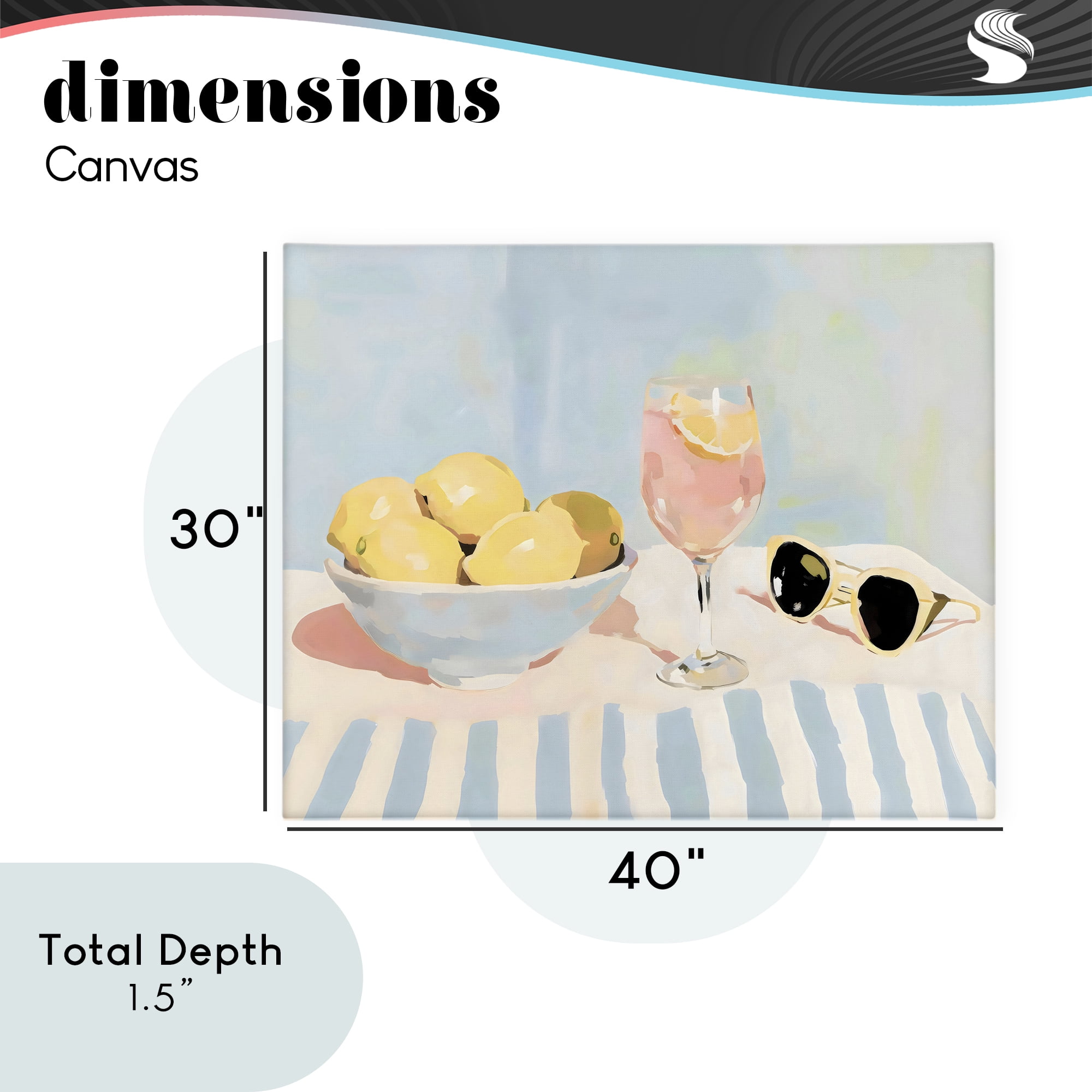 Stupell Industries Aperol & Summer Lemons Canvas Wall Art, design by Sisi and Seb