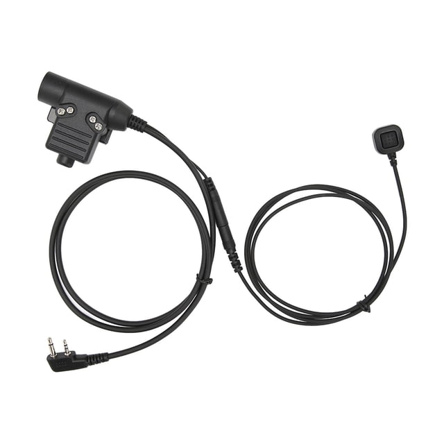 Adaptador PTT Para Auriculares, Plug And Play Resistente A La Prensa U94 PTT Cable De PU Sonido Claro Con Micrófono De Dedo Para V80 Para V82 Para V8