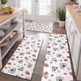 thumbnail image 2 of Red Strawberry Cow Pattern Kitchen Rugs Sets Of 3,Kitchen Runner Rugs Non Skid Washable,Decorative Kitchen Floor Mats for Kitchen,Sink,Laundry,17"x30"+ 17"x47" + 17"x59", 2 of 6