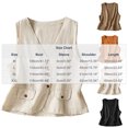 thumbnail image 3 of PBFRDSJ Cotton Linen Vest for Women Summer Sleeveless V Neck Button Down Tank Tops Lightweight Business Casual Jacket with Pockets, 3 of 9
