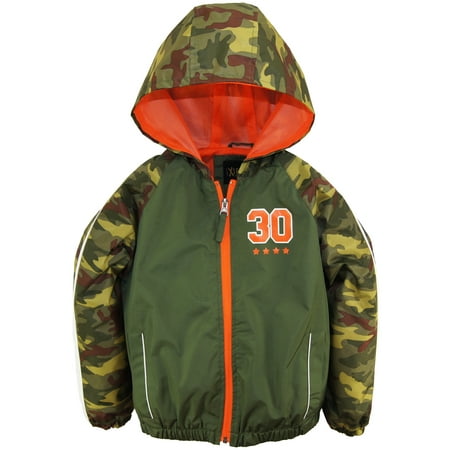 - iXtreme Boys Camo Spring Windbreaker Jacket with Mest Lining