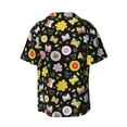 thumbnail image 2 of Xecao offers the Flower Butterfly for Men's Casual Short-sleeved Shirt, a button-up collared shirt with a pocket, perfect for beach vacations and yacht travel in the 3X-Large size., 2 of 7