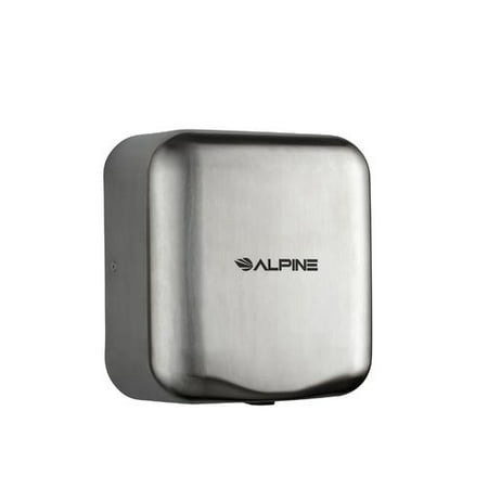 Alpine Industries Commercial 1800W Automatic Electric Hand Dryer, 220V - Stainless Steel
