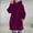 Hot Pink, variant on Babysbule Winter Jackets for Women Women's Solid Color Hoodie Zipper Long Sleeve Sweatshirts Long Coat Tops With Pockets