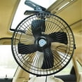 thumbnail image 2 of 10 Inch 12V Car Electric Fan Adjustable Speed Oscillating Cooling Fans with Clip for Home Travel Car Truck, 2 of 7
