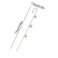 thumbnail image 4 of Women Ear Climber Lightning Crystal Snowflake Ear Wrap Crawler Leaf Ear Crawler, 4 of 10
