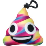 iscream Rainbow Emoji Mini Microbead Pillow Backpack Charm - Candy Scented Unicorn Poop