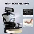 thumbnail image 4 of BeesClover Office Chair Ergonomic Desk Chair - Home Mesh Office Desk Chair with Adjustable Lumbar Support, High-Back Computer Gaming Chair with Headrest 3D Armrests, 4 of 8