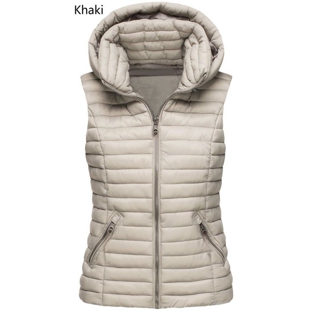 Veste Sans Manches en Coton pour Femmes Printemps et Automne Hiver, Manteau de Mode pour Femmes, Veste en Coton Sans Manches pour Femmes, Taille Européenne, Veste pour Femmes