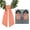 White and Orange, variant on Lanola 2-Pack Wreath Sash for Front Door, Plaid Garland Fabric Ribbon for Boxwood Wreath and Porch Decor