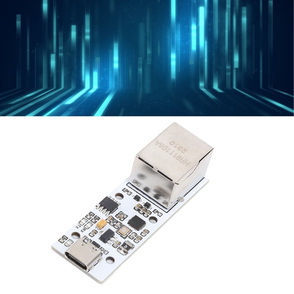 USB To RJ45 Ethernet Module, 5V Bidirectional Transfer Easy To Connect CH9120 Serial To Ethernet Networking Module for Home Work Office
