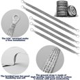 thumbnail image 2 of kurtrusly 5 Pieces/Set Copper Wire Car Engine Ground Strap Braided Tear-resistant Universal High Conductivity Straps Cable Accessories, 2 of 8