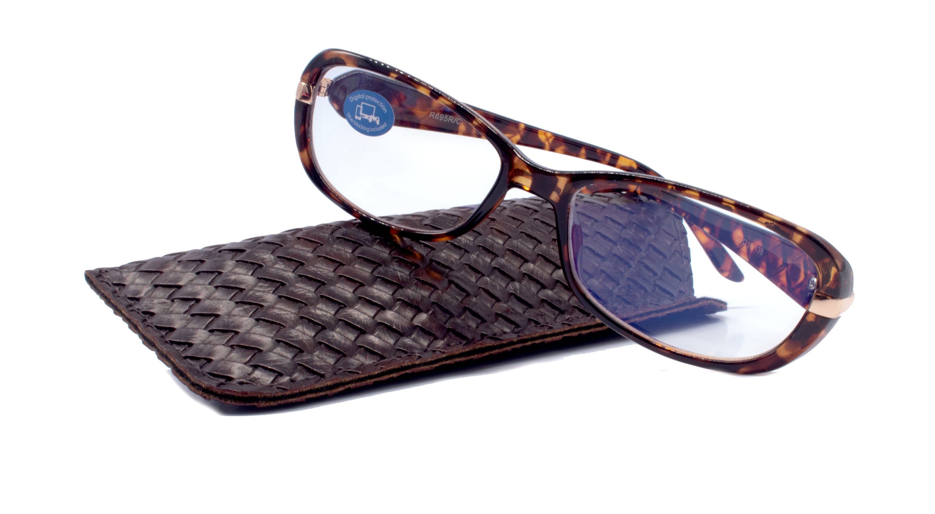 Glamour Quilted, (Blue Light Glasses) (Blue Blocker) Reduce Eyestrain A
