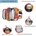 thumbnail image 3 of FORMRS Unisex School Backpack 17" Student Travel Bag with Laptop Compartment, Purple Hand Drawn Floral, 3 of 7