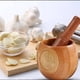 thumbnail image 5 of Mortero tradicional antiguo para ajo Molinillo manual de pasta de ajo Pisón manual de ajo de madera de azufaifo, 5 of 8