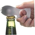 thumbnail image 2 of Multifunctional Outdoor Utility Spoon Fork Stainless Steel Spork for Wild Survival Gray 2 Pcs, 2 of 5