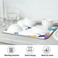 thumbnail image 7 of Yayeee Dish Drying Mat for Kitchen Counter 16"x18" Microfiber Absorbent Pad, Colorful Sailboats, 7 of 7