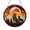 Stained Glass 5.9 Inch, variant on Wolf Forest Window Decor – Stained Glass Style Hanging Art1701