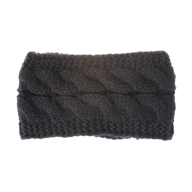 Sonducket Diadema de invierno para mujer, orejeras de ganchillo, motocicleta para mujer, color negro Accesorio para el cabello Negro Sonducket AP009482-01B