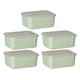thumbnail image 5 of Recipiente de almacenamiento de alimentos transparente Advancent 5 piezas Verde, 5 of 6