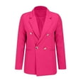 thumbnail image 6 of CENGNIAN No Boundaries Women's Business Lapel Blazer,Womens Long Sleeve Work Jacket,Casual Office Open-Front Coats For Ladies,Red,Size L, 6 of 7