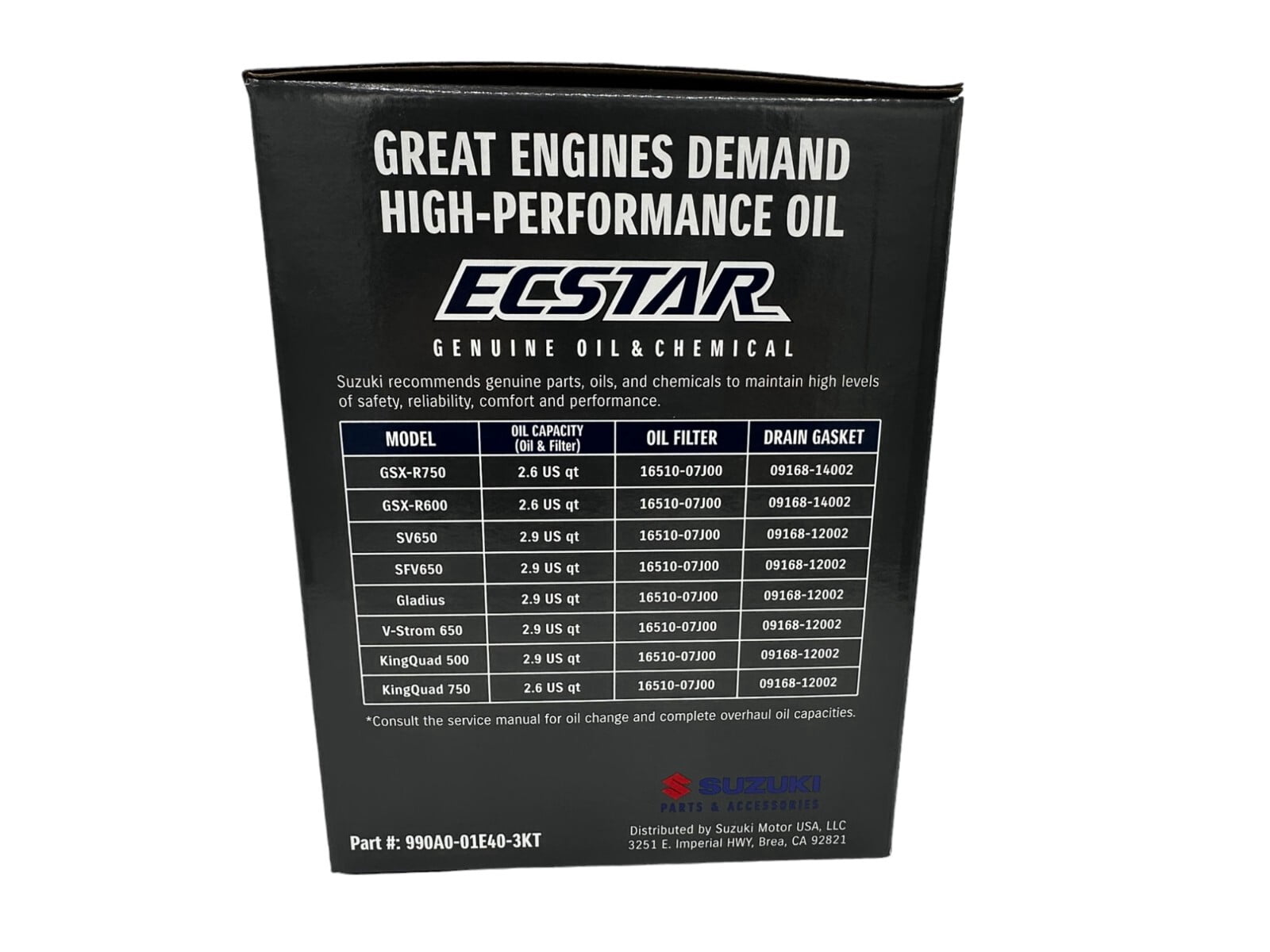 Cyclemax Suzuki OEM Ecstar R9000 FS Oil Change Kit 990A0-01E40-01Q-3KT w/ Funnel