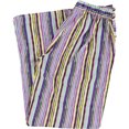 thumbnail image 2 of bar III Pantalones anchos casuales a rayas para mujer, Morado, XX-Pequeño, 2 of 2