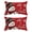 White, variant on Sm:)e Snowman Red Winter Christmas Throw Pillow Cover 12x20 Inch Set of 2