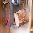 thumbnail image 4 of Organizador De Monedero Colgante, Monedero De 6 Bolsillos Y Telas No Tejidas Naturales Ecológicas Para Dormitorio, Gabinetesgris Rojo Verde Cocina, Decoración y Otros, 4 of 5
