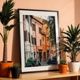 thumbnail image 3 of Trastevere Residential - Rome Lazio Italy Photography Black Framed Wall Art Print 16 x 20 inches, 3 of 8