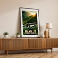 thumbnail image 2 of Banaue Rice Terraces Poster: Stairway to Heaven - Banaue Cordillera Administrative Region Philippines Illustration Travel Poster Scenic Rural Landscape Black Framed Wall Art Print 24 x 36 inches, 2 of 8