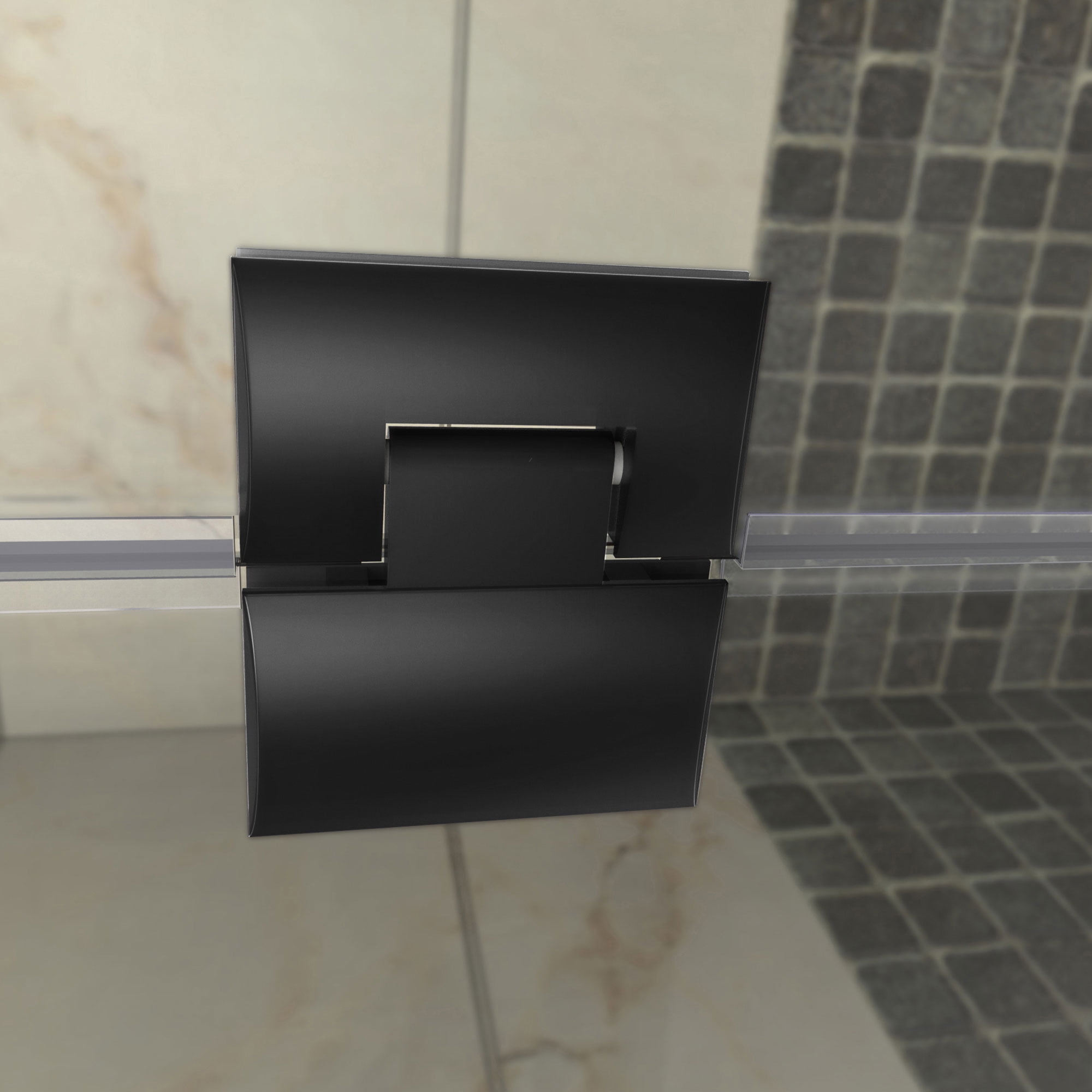 DreamLine Unidoor-X 39 1/2-40 in. W x 72 in. H Frameless Hinged Shower Door in Satin Black