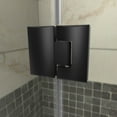 thumbnail image 5 of DreamLine Unidoor-X 53 1/2-54 in. W x 72 in. H Frameless Hinged Shower Door in Satin Black, 5 of 11