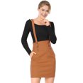 thumbnail image 1 of INSPIRE CHIC Día de San Patricio Falda De Tirantes Rectos De Cintura Alta De Traje De Navidad Para Mujer Marrón XL, 1 of 6