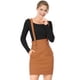 thumbnail image 1 of INSPIRE CHIC Día de San Patricio Falda De Tirantes Rectos De Cintura Alta De Traje De Navidad Para Mujer Marrón XL, 1 of 6