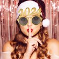 thumbnail image 4 of WASHWEPE Festival Sunglasses Golden Number Shape PC 1Set For Wedding And New Year Celebration, 4 of 7