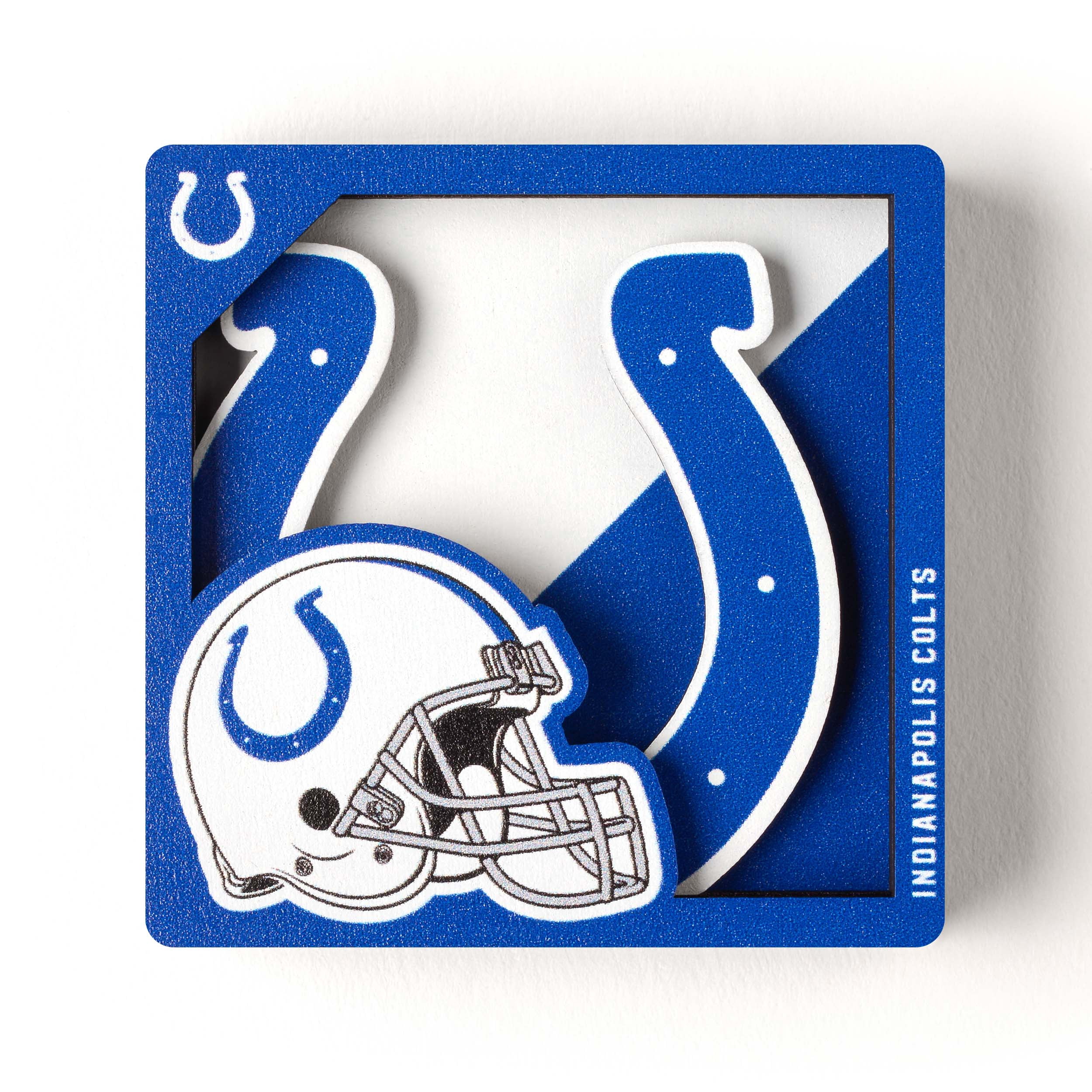 YouTheFan NFL Indianapolis Colts 3D Logo Series Magnet