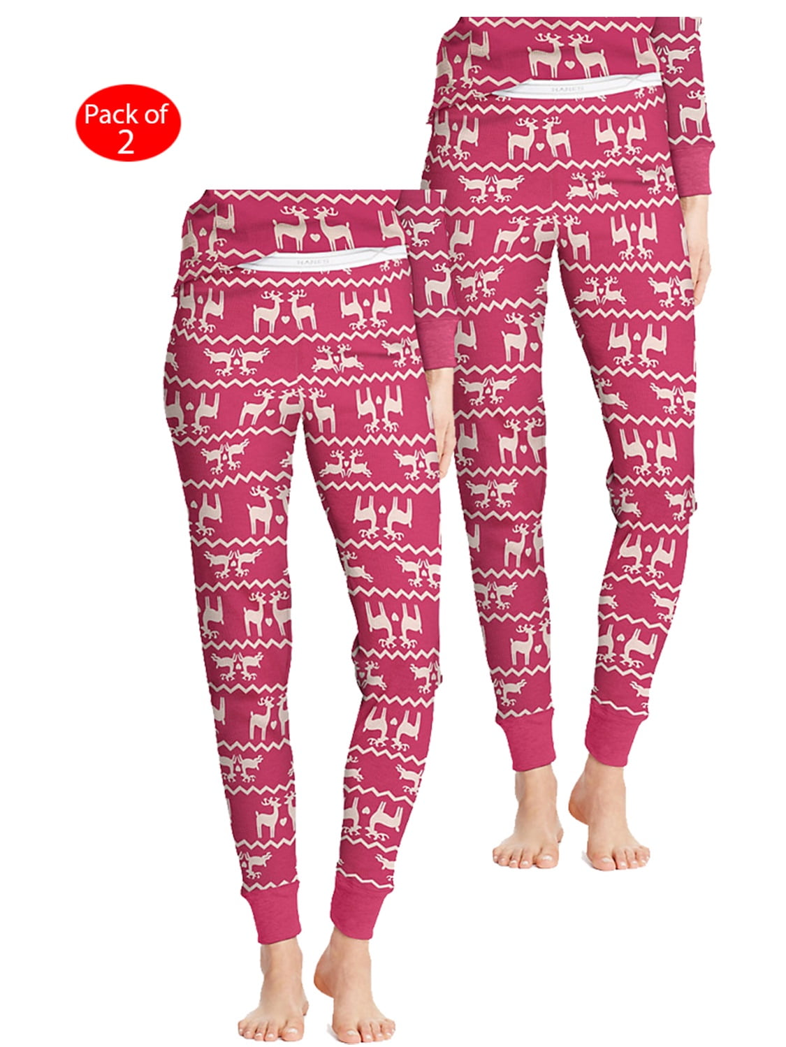 Hanes Hanes Women's XTemp; Thermal Printed Pant, Color Reindeer
