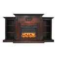 thumbnail image 4 of Cambridge Sanoma 72'' Electric Multi-Color LED Fireplace with Charred Log Insert | Remote | For Rooms up to 210 Sq.Ft | Adjustable Heat Settings | Storage | Mahogany Mantel | Timer, 4 of 10