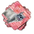 thumbnail image 2 of Schnauzer Love Foam Coaster Set of 4 Red, 2 of 3