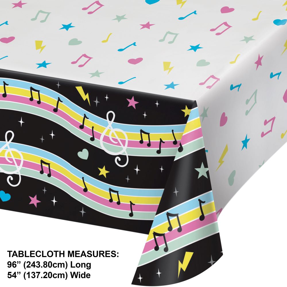 Birthday Beats Disco Party Tableware and Decor Set, Serves 8