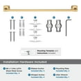 thumbnail image 5 of Amerock Stature Champagne Bronze 24 inch (610mm) Towel Bar, 5 of 8