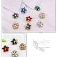 thumbnail image 3 of maskred 5pieces Button Covers Set For Shirts Crystal Fancy Detachable Buttons Crystal D, 3 of 5