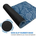 thumbnail image 6 of Long Mouse Pads for Desk,Blue Pioneer Flower and Paisley Pattern Desk Mats on Top Of Desks, Desk Mouse Pad Extra Large with 3mm Non-Slip Base and Stitched Edge for Gaming,Office,Work,Home 31.5"x15.7", 6 of 6