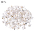 thumbnail image 2 of Conectores de enchufe modular masculino RJ11/RJ12 de Uxcell, núcleo de cobre 6P6C claros 20pcs, 2 of 5