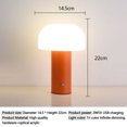 thumbnail image 4 of Lámpara Mesa Setas LED Con Noche Junto A La Cama Táctil Recargable Por USB para Dormitorio/comedor, 4 of 9